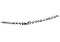 Brady People Id 2125-1000 Straps Brady Nickel Plated Steel Beaded Neck Chain - 500 - 24" Length - Nickel Plated 2125-1000 21251000 