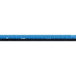 Victor Easy Read Stainless Steel Ruler, Standard/Metric, 18 inch, Blue