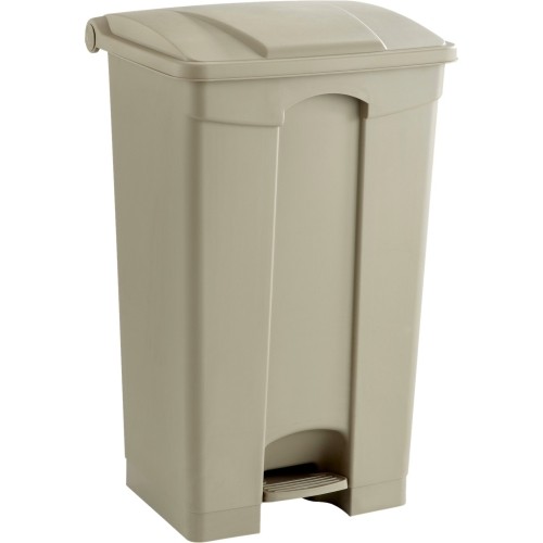 Safco Plastic Step-On Trash Can 9923TN, Tan, 23-Gallon Capacity