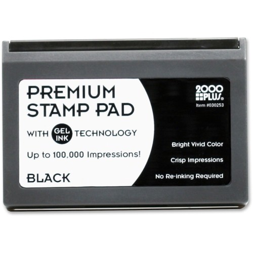 Avery Reinkable Felt Stamp Pad, Black