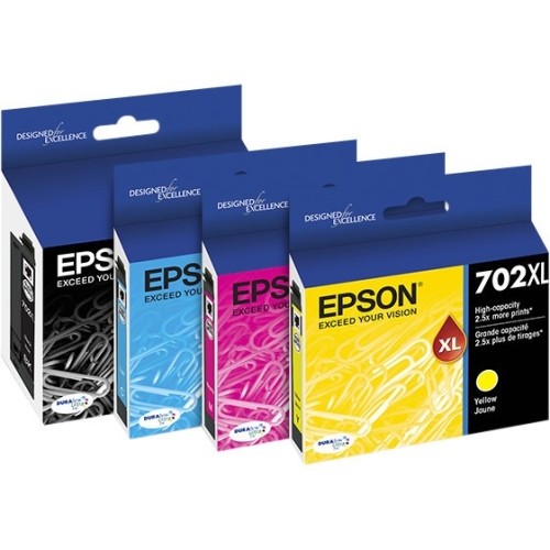 Epson Durabrite Ultra Ink 702xl Original Ink Cartridge Cmyk Black Inkjet High Yield 4 4317