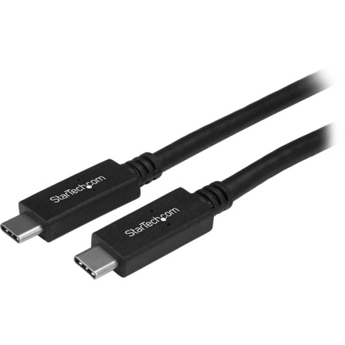 Tripp Lite USB-A to USB C Cable Flat USB 2.0 M/M Thunderbolt 3 Black 3ft -  USB-C cable - USB to 24 pin USB-C - 3 ft