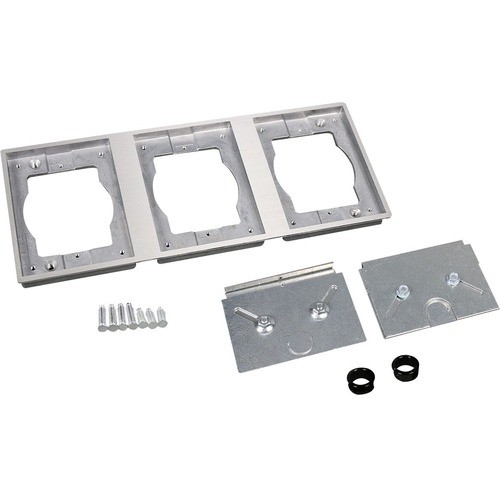 Wiremold Omnibox Series Kit - 3-gang - Brushed Aluminum 838TAL-880CS3 ...