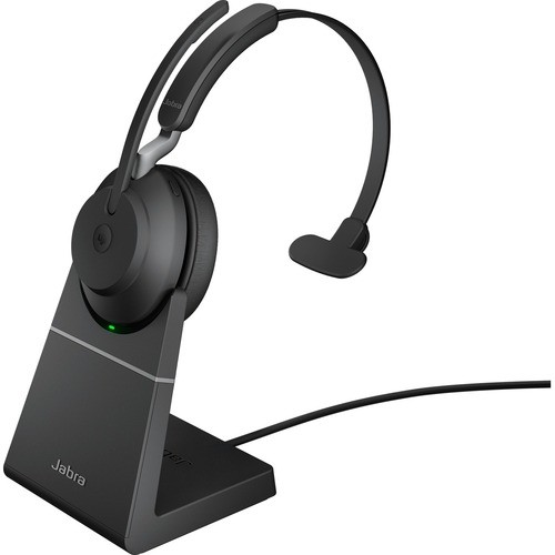 verliezen Schrikken Anders Jabra Evolve2 65 Headset - Mono - Wireless - Bluetooth - Over-the-head -  Monaural - Supra-aural - Black 26599-899-889 706487020271