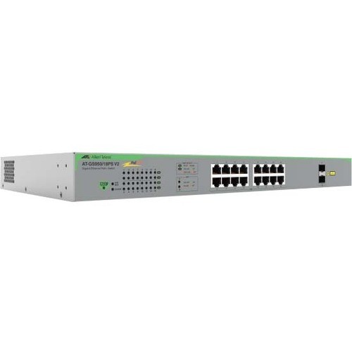 AT-GS950/18PS V2-10 | Allied Telesis® Allied Telesis Gs950/18ps V2 Ethernet  Switch - 16 Ports - Manageable - Gigabit Ethernet - 10/100/100