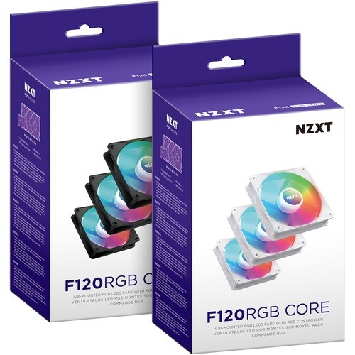 NZXT F120 RGB Core RF-C12TF-W1 Cooling Fan - 3 Pack - 4.72