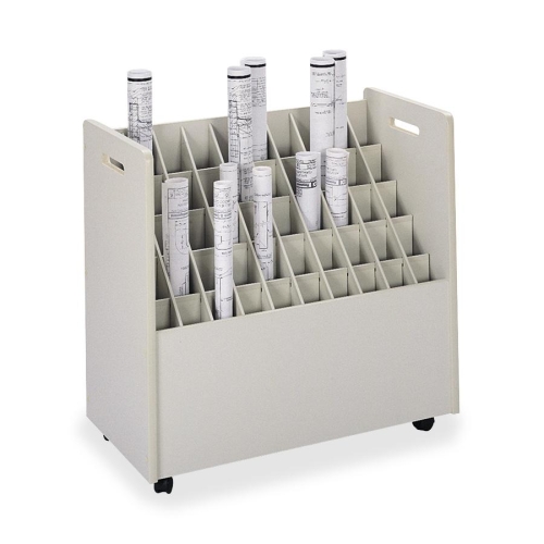 Safco 50 Compartments Mobile Roll Files