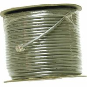 C2g 07192 Cables 500ft (152.4m) 28awg 4-conductor Silver Satin Modular Flat Telephone Cable Reel 757120071921