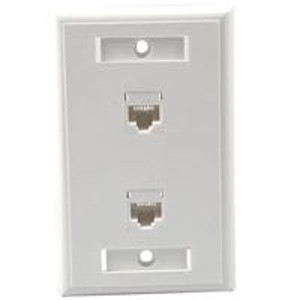 C2g 27416 Faceplates & Mounting Boxes 2 Socket Network Faceplate 704364082602