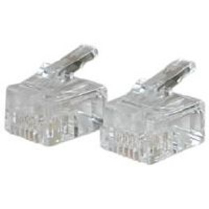 C2g 27562 Cable Ends/Connectors Rj11 Modular Plug For Round Solid Cable 757120275626