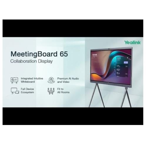 Yealink MeetingBoard 65 - Ecran tactile collaboratif 65`` certifié  Microsoft Teams