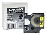 Dymo 18490 Labels Dymo Rhino 1/2in X 11.5ft, Yellow Flexible Nylon Labels 18490 Dym18490 Pg.1059. 071701184900