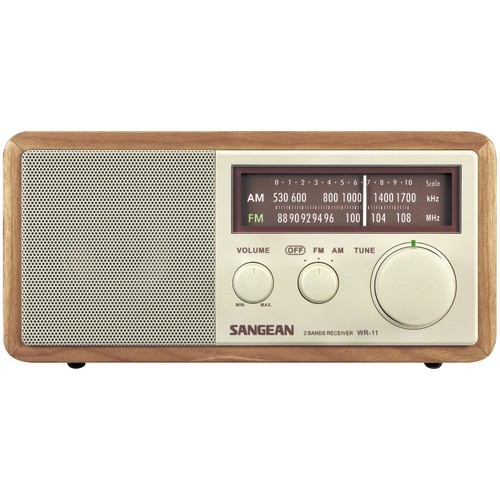 Sangean Wood Cabinet AM/FM Analog Radio - SG-116