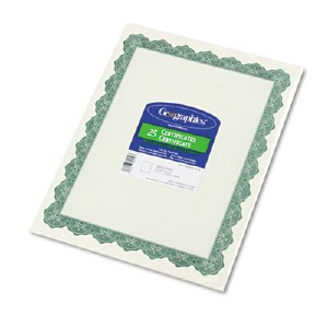 Geographics Blue Spiral Certificate Kit