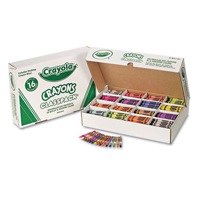 Crayola Large Crayons - Black, Blue, Brown, Green, Orange, Red