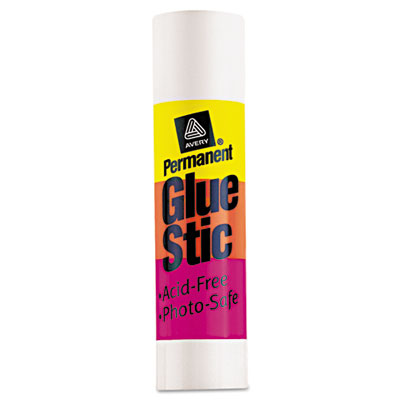 Avery Disappearing Color Permanent Glue Stic, Purple -  6 pack, 1.27 oz each