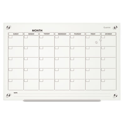 Quartet Infinity Dry-Erase Calendar Board - Monthly, Daily - 1 Month ...