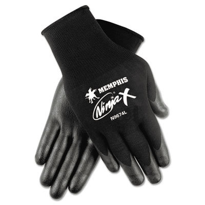N9674S | Crews, Inc® Ninja X Bi-polymer Coated Gloves, Small, Black, Pair  N9674s Crwn9674s Pg.1426. CRWN9674S