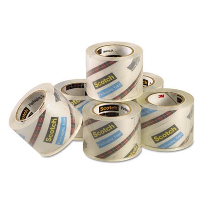 Scotch Shipping Packaging Tape Refills for DP1000 Easy-Grip Packaging Tape  Dispenser - 1.88 Width x 66.60 ft Length - 1.50 Core - Synthetic Rubber  Resin - 6 / Pack - Clear DP-1000RF6 MMMDP1000RF6 pg.1140. 818243480547